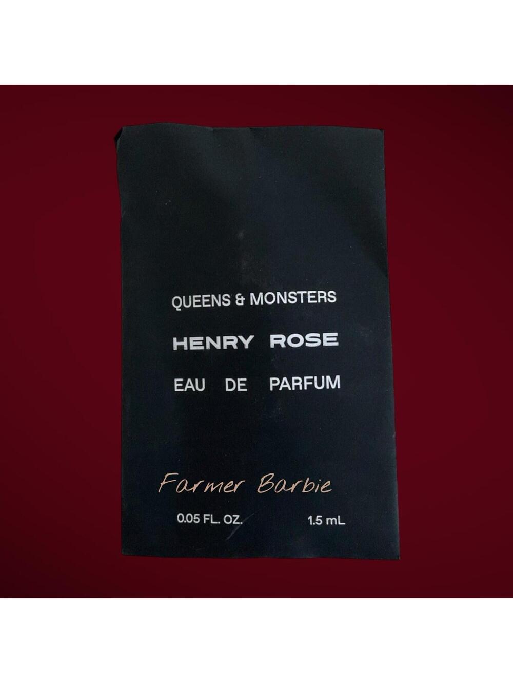 Henry Rose Queens & Monsters Eau De Parfum 1.5ml Sample Spray NEW